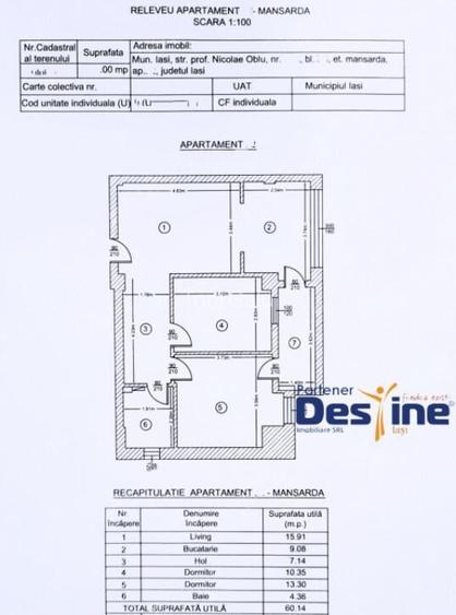 Apartament 3 camere 66 mp, loc de parcare + boxa - Alpha Ba