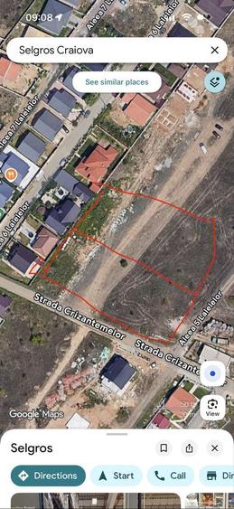 Proprietar Teren de vanzare in zona Selgros (Malu Mare) 1000mp - 2