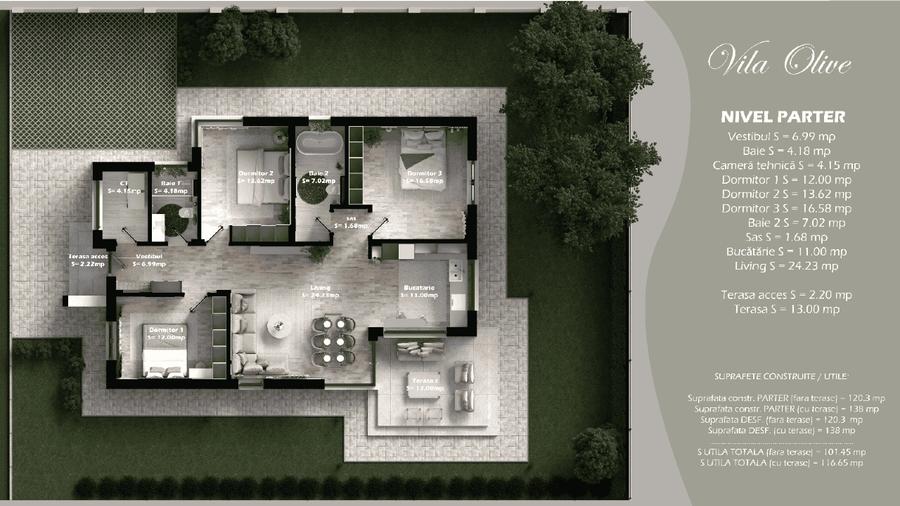 CASA PARTER | 4 CAMERE | TEREN 400 MP | EFICIENTA ENERGETIC | BALOTESTI - 2