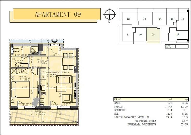 Apartament 2 camere Mamaia - 9