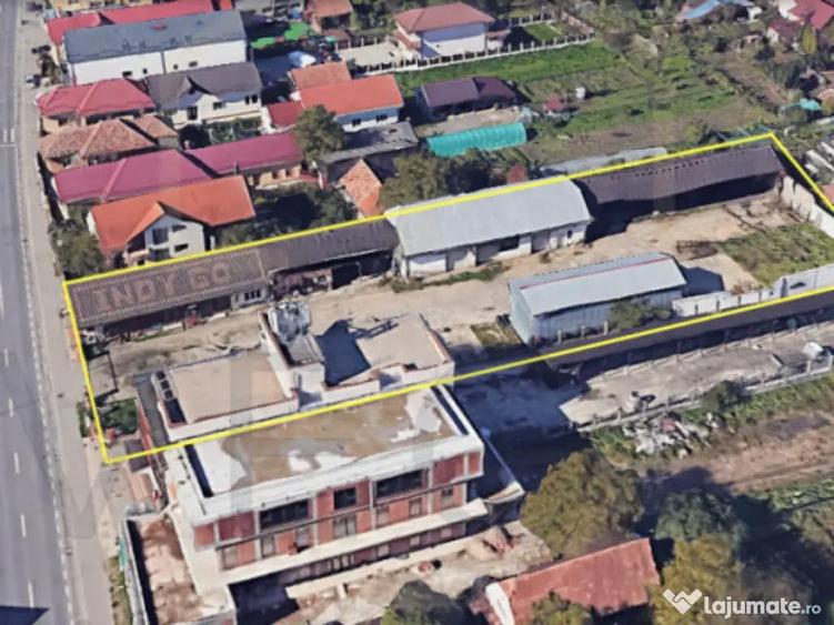 Teren 2450 mp + 3 hale / depozite in Flore?ti - 2