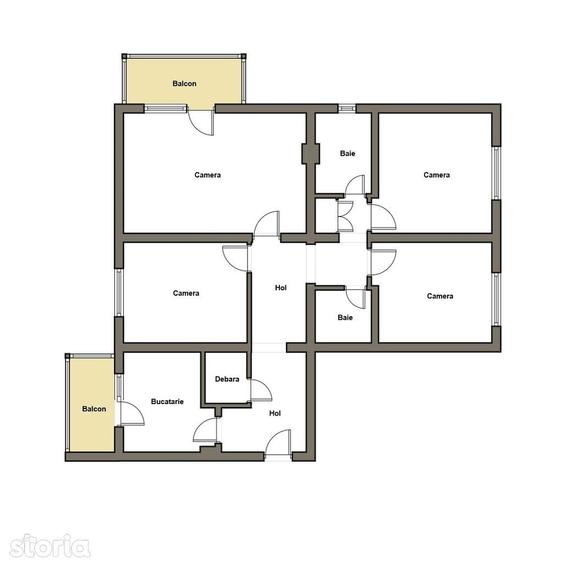 De vanzare ap 4 cam, cf 1, parter, cartier Alfa - 4
