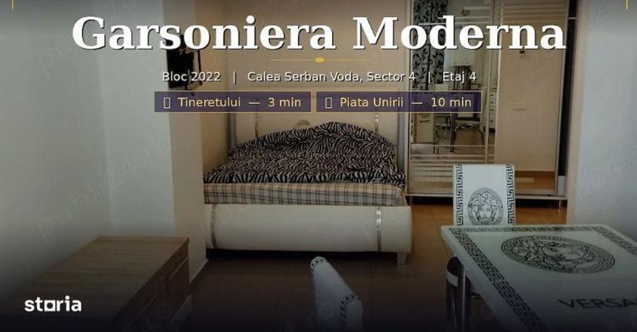 Garsoniera de Inchiriat | Metrou Tineretului 4 min | 2022 | Modern - 1