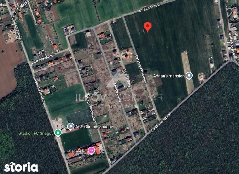 Teren de 1250 mp, în Snagov