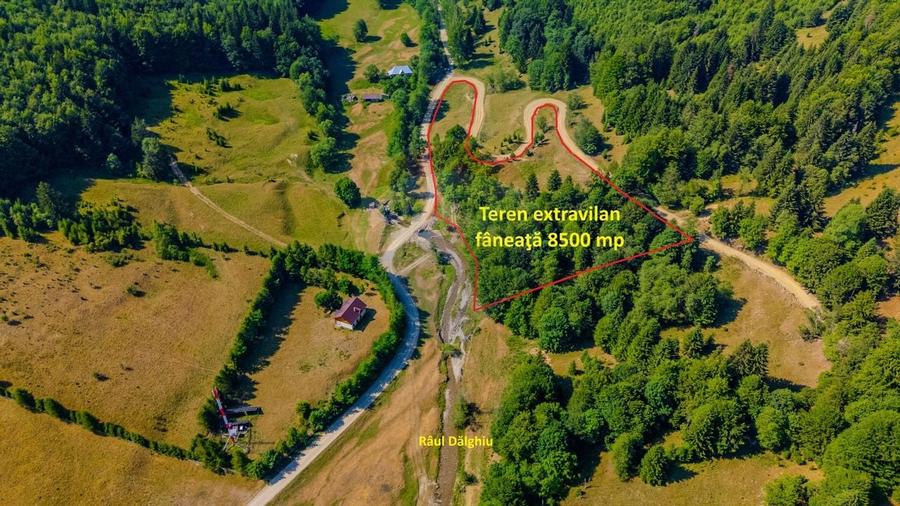 Teren 8500 mp, Valea Dalghiului - Dalghiu - vedere catre Ciucas - 2