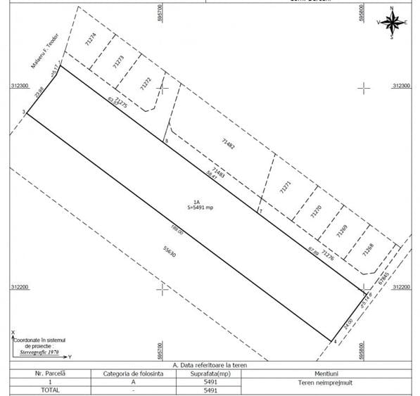 Teren Extravilan In Rate Primaverii Com. Berceni | 5491mp | #EG42 - 2