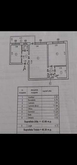 Vand apartament 2 camere, renovat cu mobila si electrocanice noi - 4