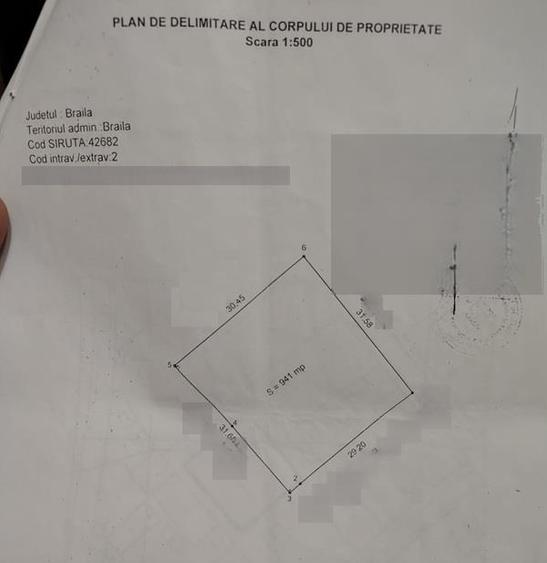 Teren Construcții intravilan de 470 mp, în Chercea