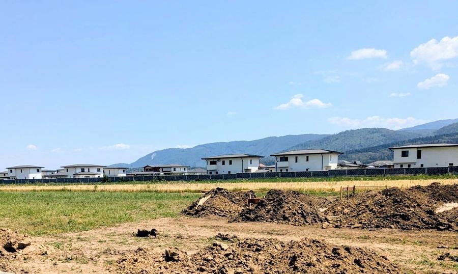Teren Cristian Brasov 500mp cu proiect si autorizatie de constructie valabila casa 120mp deschidere la strada pe 2 laturi - 10