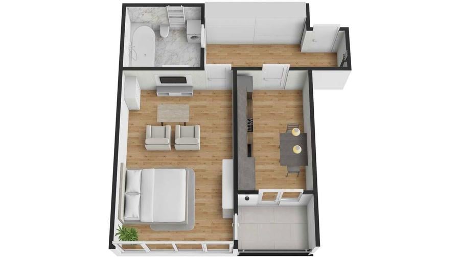 DIRECT DEZVOLTATOR str O.Goga, SELIMBAR Apartament 2 camere 105 000 - 3