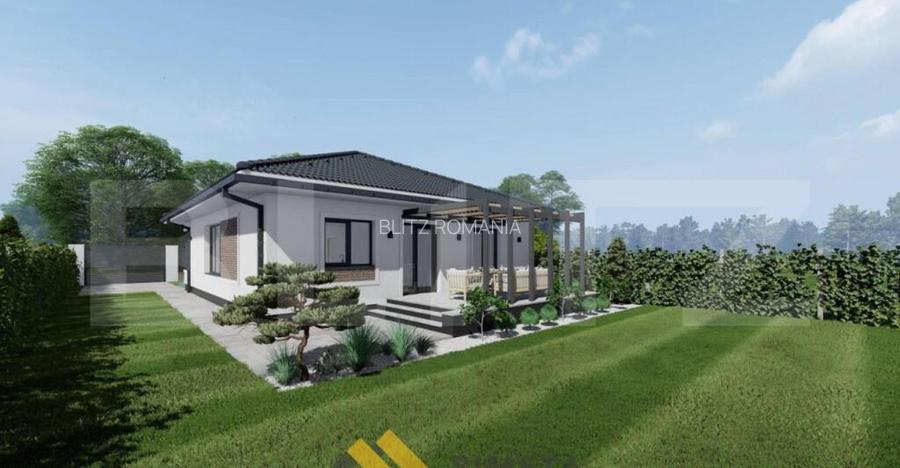 Casa cu 4 camere la ro?u,finisat sau la cheie, 107 mp, zona