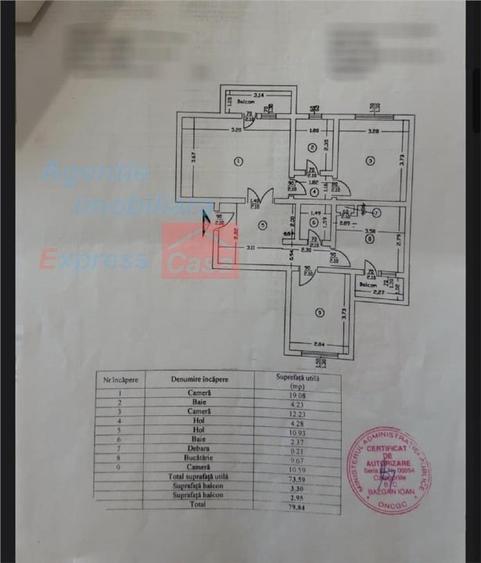 Apartament 3 camere Tătărași str. Ciurchi - 4