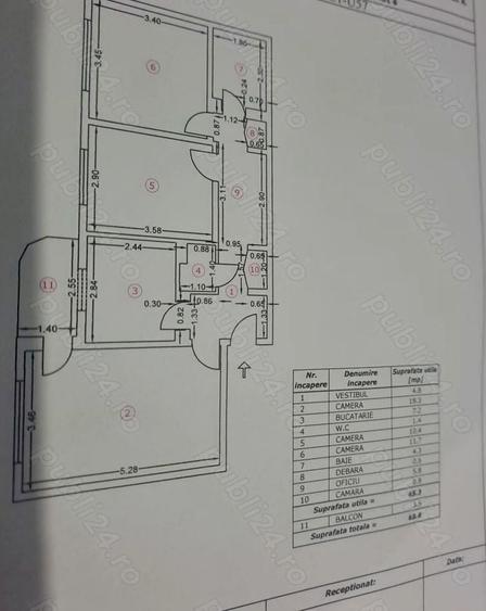Apartament cu 3 Camere Militari - 2