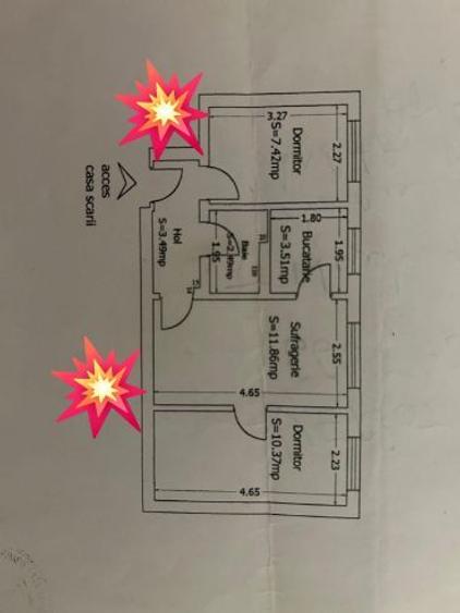 apartament 3 camere confort 3 - 1