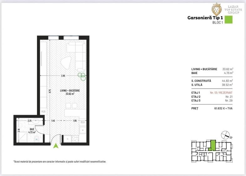 Garsoniera - Complex Nou de vanzare - 3