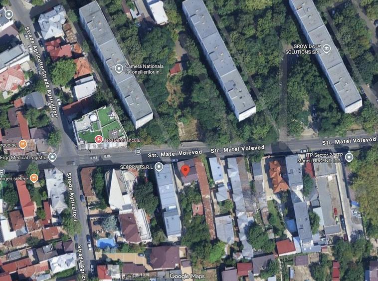 Teren 307 mp cu casă-  Matei Voievod- Posibilitate intaltime P+4 - 2