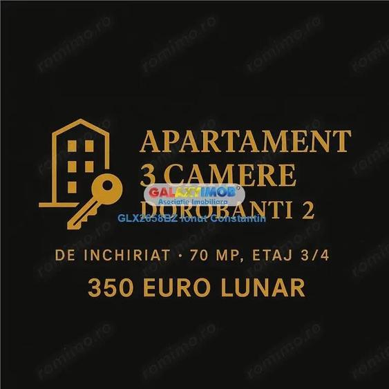 Inchiriere apartament 3 camere zona DOROBANTI -PIATA - 1