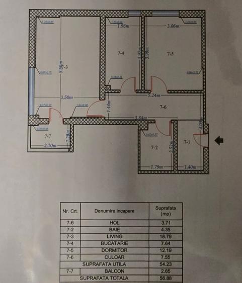 Apartament 2 camere decomandat+loc parcare subterană+boxă, Piața Progresul - 15
