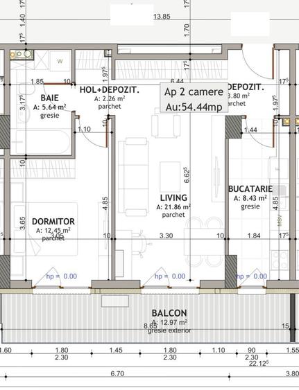 Apartament 2 camere zona Fabricii - 1