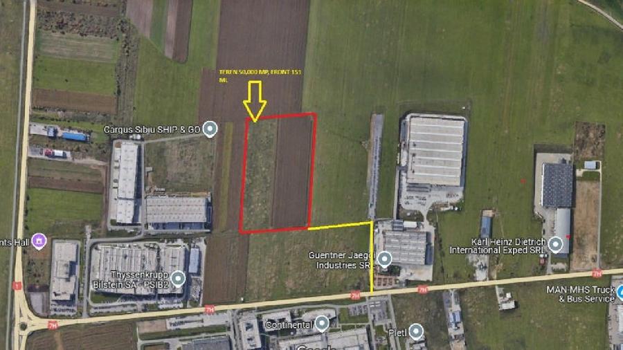 Cristian, Sibiu, Teren industrial-50.000 mp, Zona Continental - 1