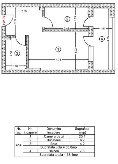 Garsoniera decomandata/8-10 minute metrou Berceni/mutare imediata - 9