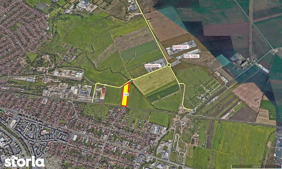 10.000 mp teren aproape de centura, pret de ocazie . - 1