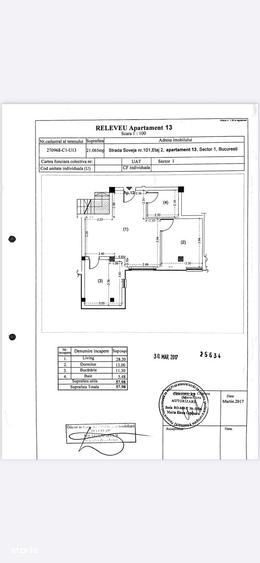 Apartament cu 2 camere în 1 Mai