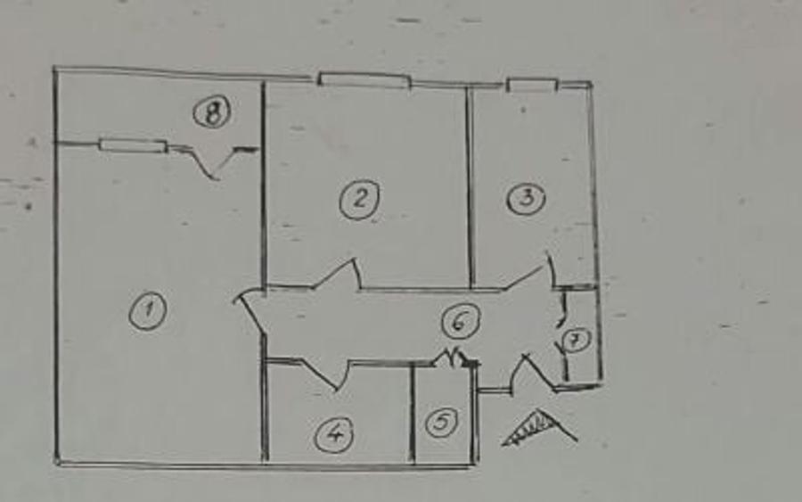 Apartament cu 2 camere decomandat în Panduri