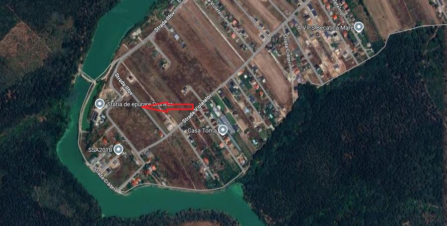 Teren Construcții intravilan de 500 mp, în Brănești