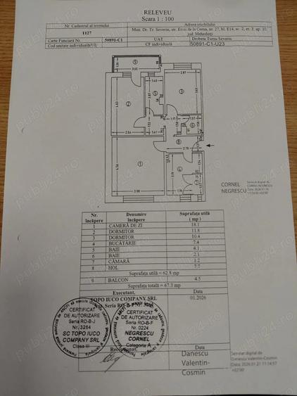 Vand apartament 3 camere decomandate Zona Hotel Traian - 8