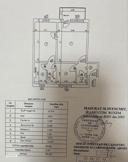 Apartament 2 camere, 50m*, confort 1 - 1