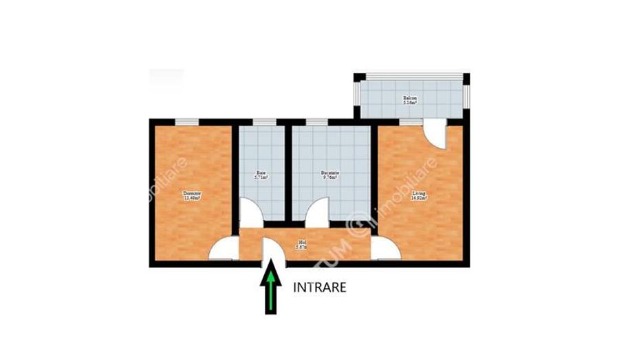 Apartament 2 camer balcon loc parcare Arhitectiilor Sibiu - 5