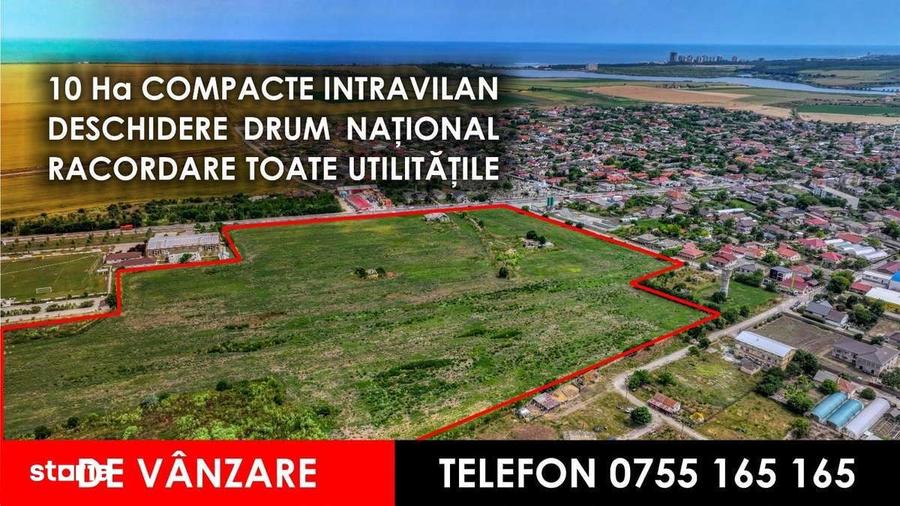 Teren de vanzare - 10 hectare compacte - intravilan - 3