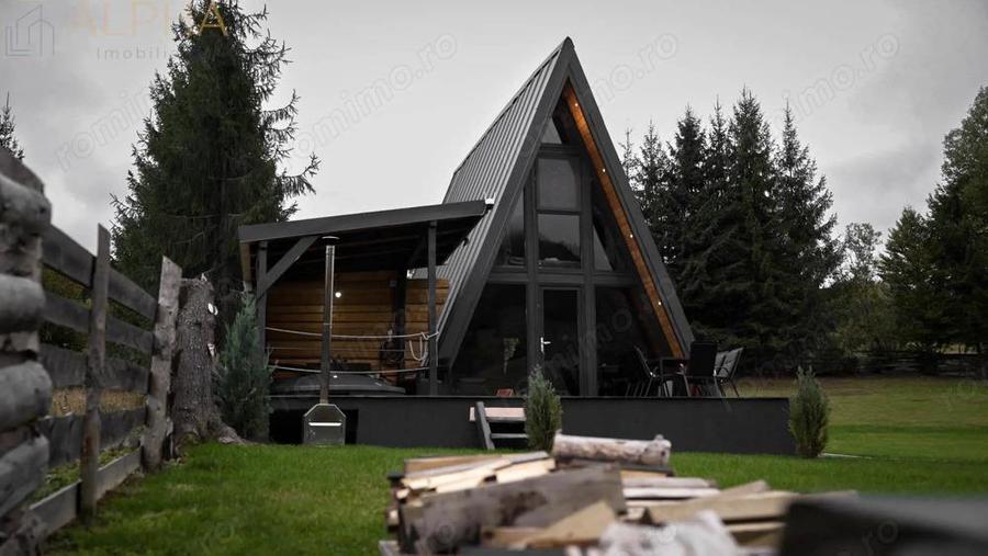 Cabana A Frame 115mp utili, Teren 3450mp, Coada Lacului Colibita - 14