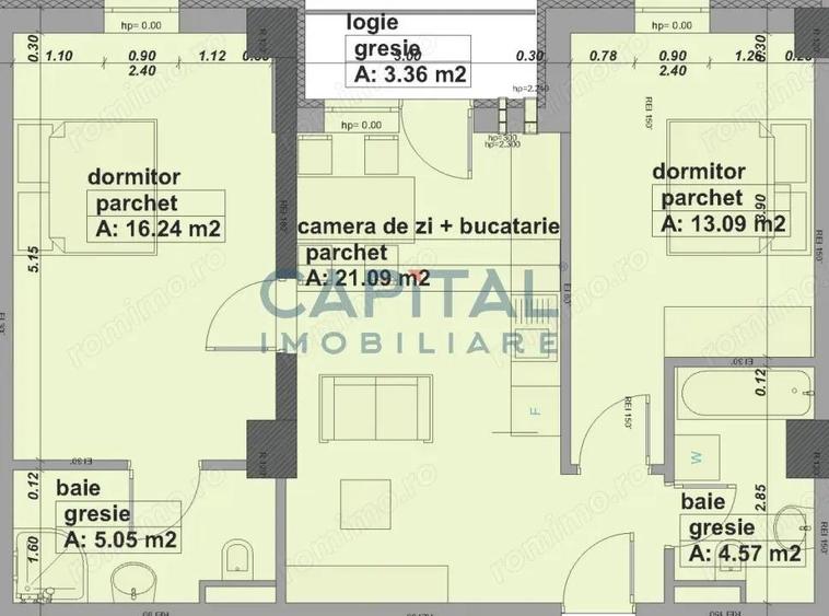 Apartament de vanzare, 3 camere, ansamblu rezidential modern, comision 0% - 4