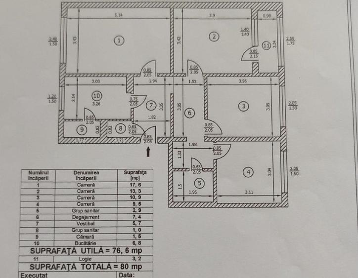 Apartament cu 4 camere decomandat în Drumul Taberei