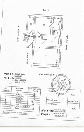 Apartament 2 camere Republicii et 3 - 3