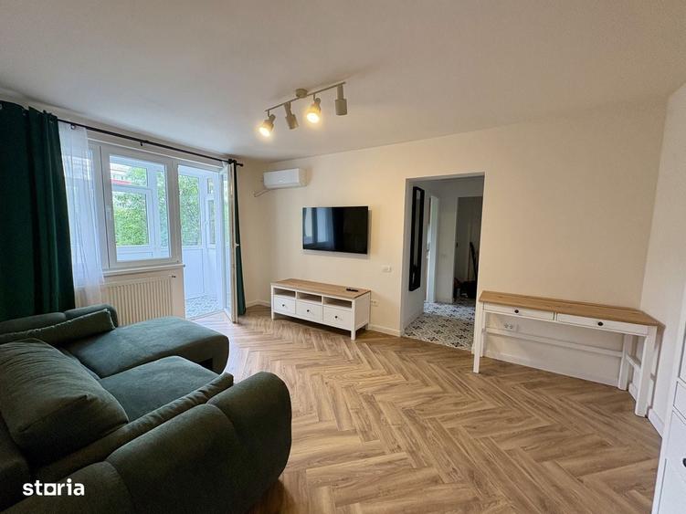 Apartament cu 2 camere semidecomandat în Giurgiului