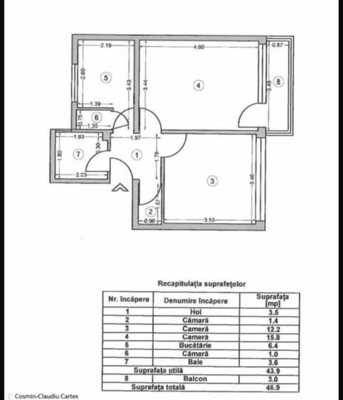 Apartament de vanzare. Soseaua Giurgiului strada Vigoniei - 7