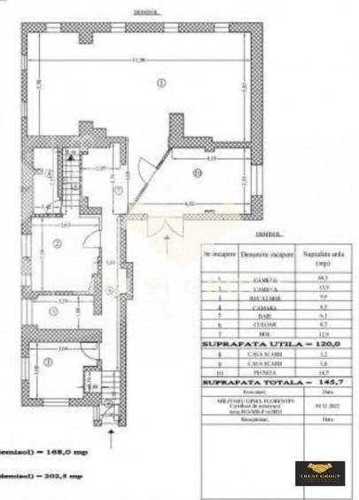 Casa boiereasca renovata Unirii | Curte 70mp | D+P+Pod - 16