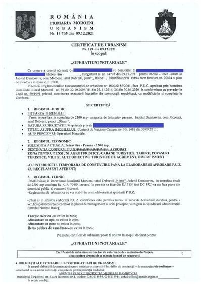 Platoul Bucegi zona Blana 2500mp intravilan construibil - TransBucegi - 9