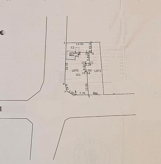 ULTRACENTRAL - teren  514 mp, 2 deschideri - 350000 euro - 1