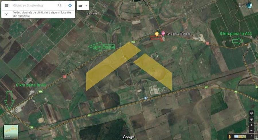 Teren extravilan vanzare pe DN7 langa Hanul de la Rascruce - 5