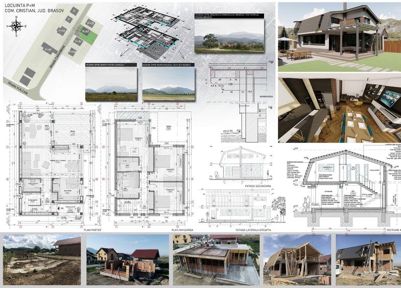 Casă nouă P+M, 747 mp teren . Priveliște spectaculoasă către munți - 5