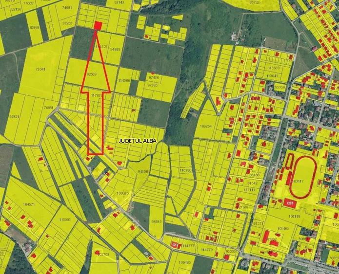 Teren intravilan Alba Iulia 689 mp, zona Platou Schit - 2