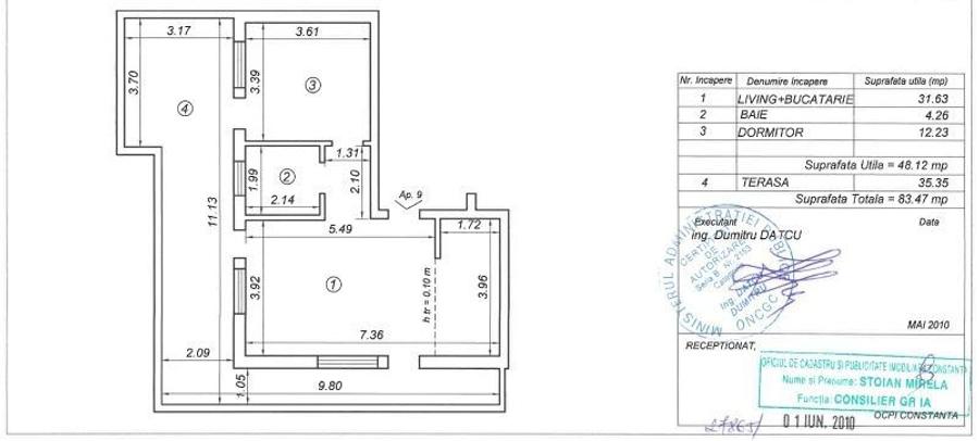 Penthouse cu terase de 110mp si parcare privata - 1
