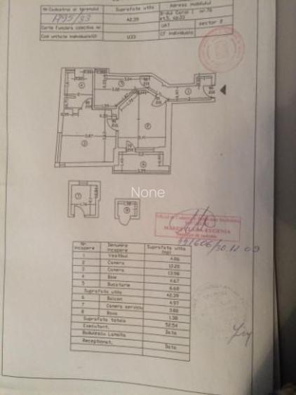 Apartament cu 2 camere semidecomandat în Moșilor