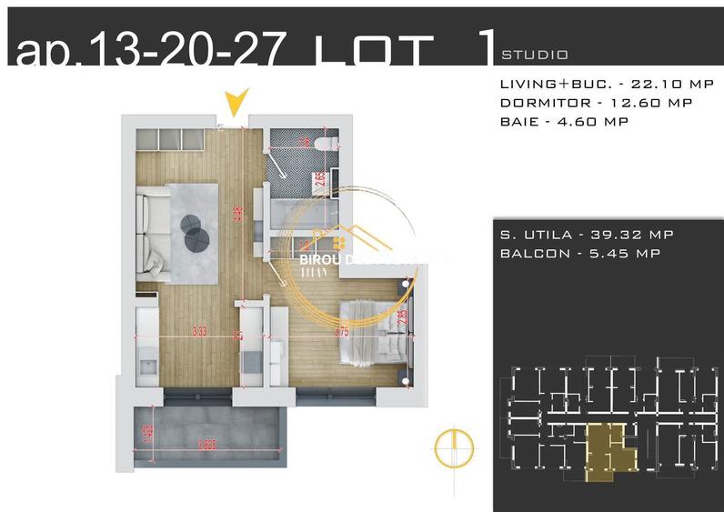 Ansamblu modern Titan Pallady Vedere libera Investitie Metrou Teclu - 7