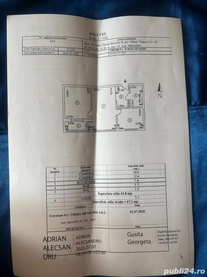 De vanzare apartament cu 2 camere etaj 4 ,zona Bulevard Mihai Viteazu . - 7