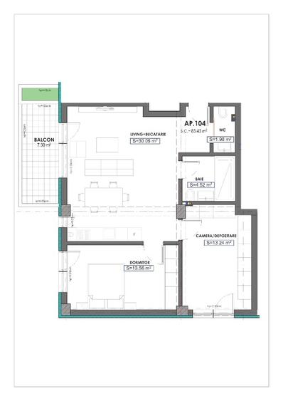 Apartamente Premium 3 camere Bratianu 211 - 6